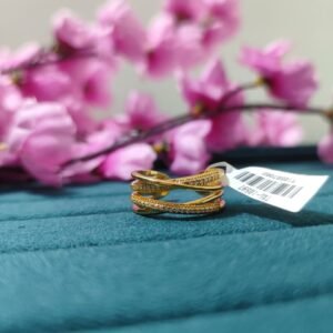 Anti tarnish Curve Ring(Adjustable)