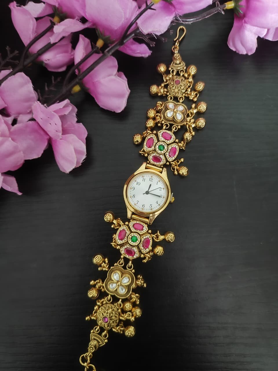 Heritage Ghunghroo watch with white dial