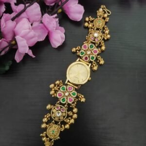 Heritage Ghunghroo watch with golden dial