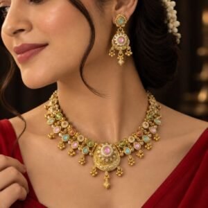 Rajwadi necklace set