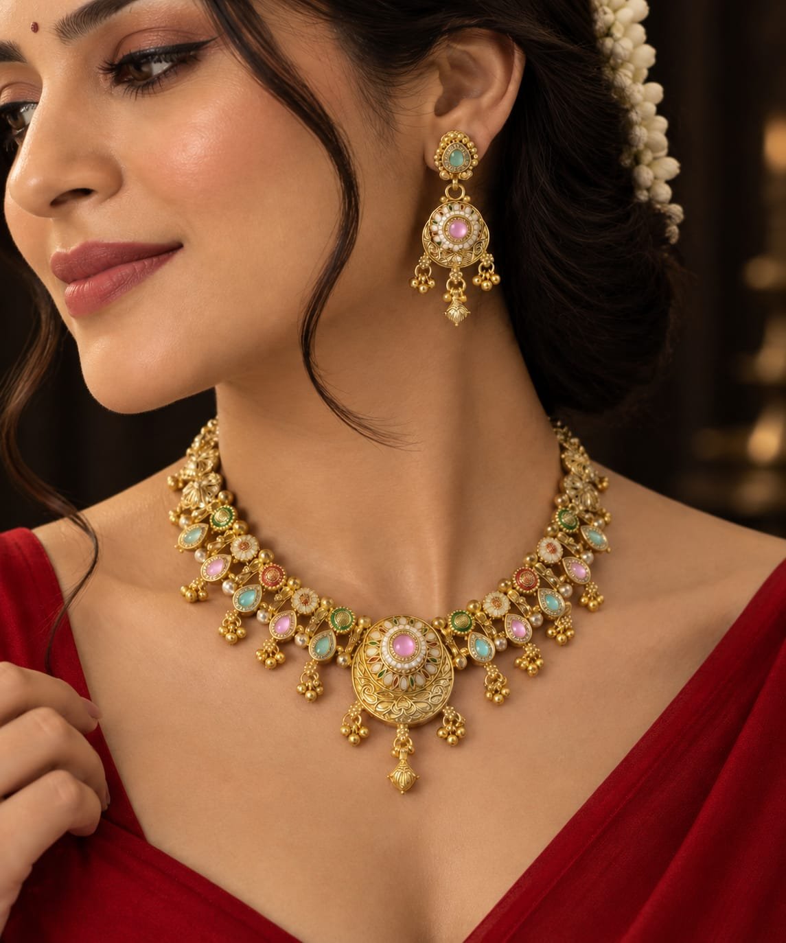 Rajwadi necklace set - Image 1