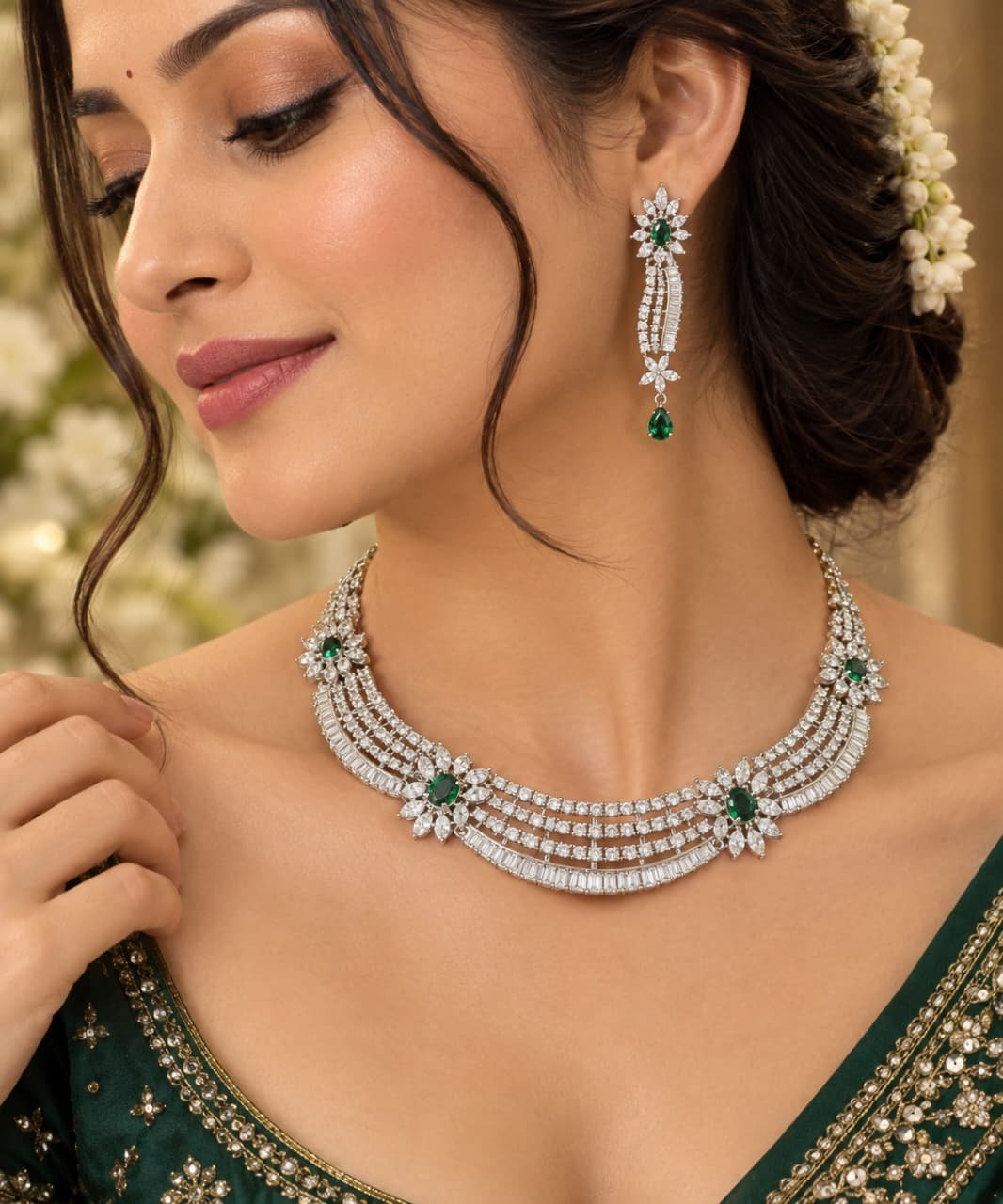 American diamond necklace set - Image 1