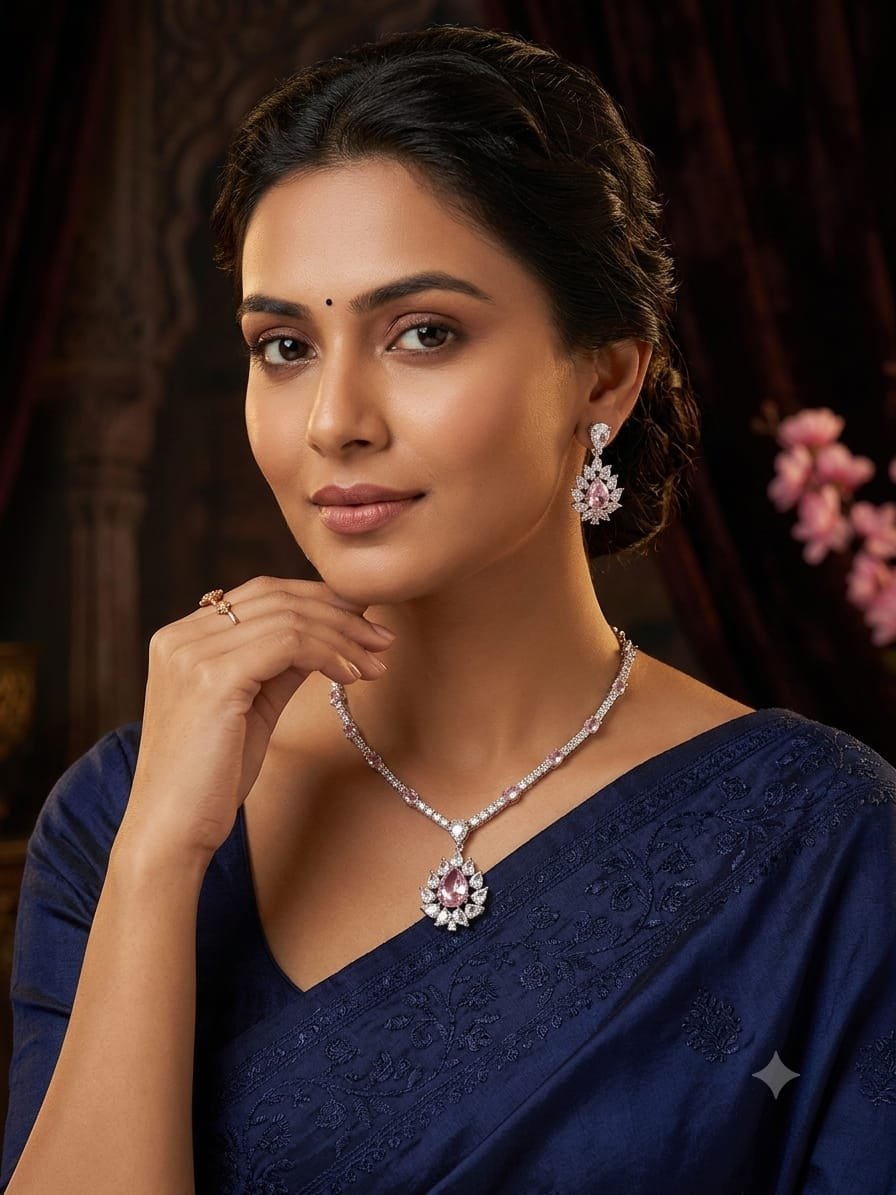American diamond necklace set - 2 - Image 1