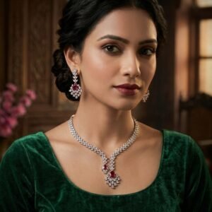 American diamond necklace set