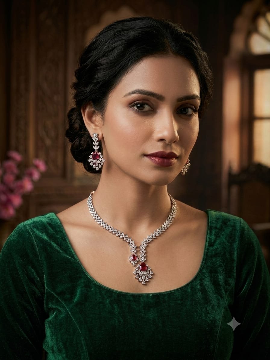 American diamond necklace set - Image 1
