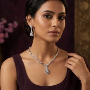 American diamond necklace set